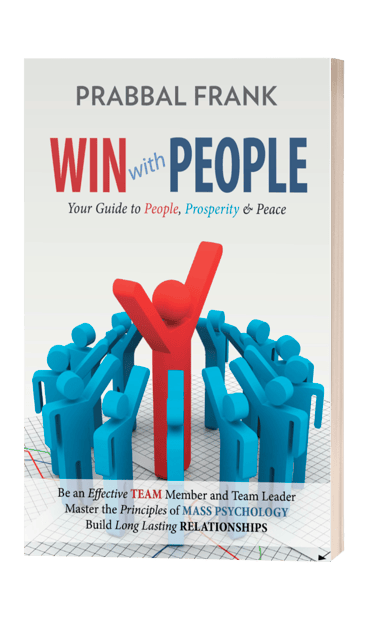 Cover image of book authored by Dr. Prabal entitled "Win with People."