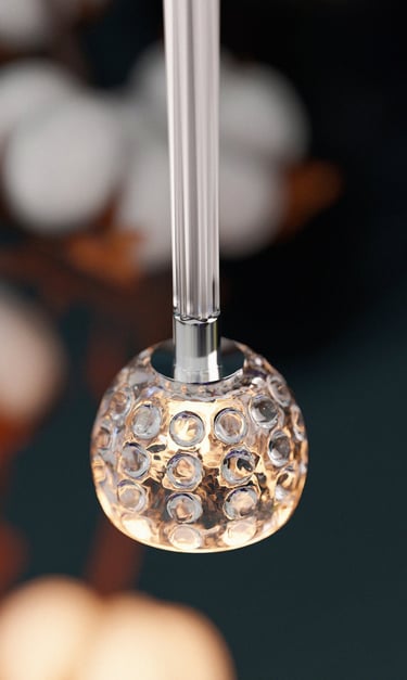 Suspension contemporaine visualisation 3D réaliste pour intérieur morderne