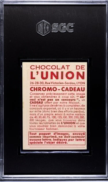 Chocolat De L'Union Rare Basketball Card from 1934