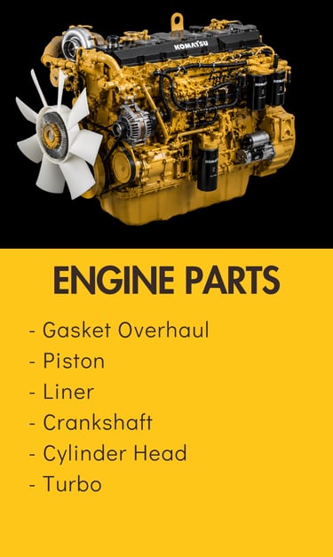 Sparepart Mesin untuk alat berat, kapal, genset dan forklift
