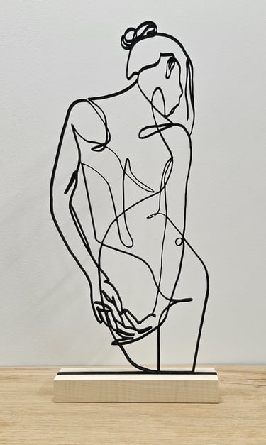 a sculpture of a woman's torso
