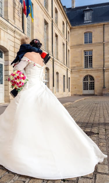 Photographe de mariage capturant des instants emouvants et authentiques lors d'une ceremonie