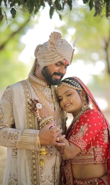 best traditional bridal and groom photography in r&d bridal makeup and studio vadodara