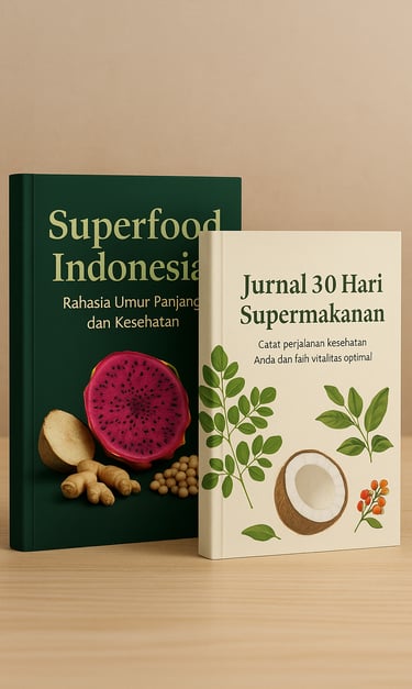 superfood indonesia, supermakanan lokal, ebook kesehatan alami, panduan hidup sehat, umur panjang al
