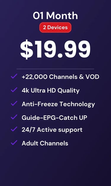 Premium movie VOD on Mom IPTV with 4K quality