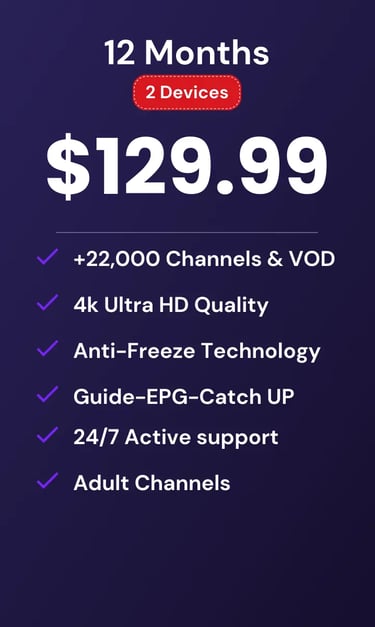 Mom IPTV subscription streaming HD channels and VOD movies