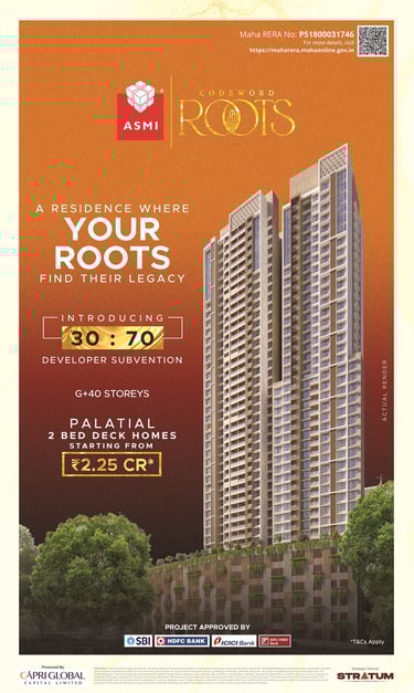 ASMI LEGACY GOREGAON EAST, ASMI ROOTS GOREGAON EAST, CODEWORD ROOTS, JAWAHAR NAGAR, GOREGAON EAST