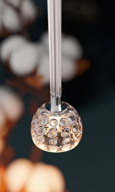 Suspension contemporaine visualisation 3D réaliste pour intérieur morderne