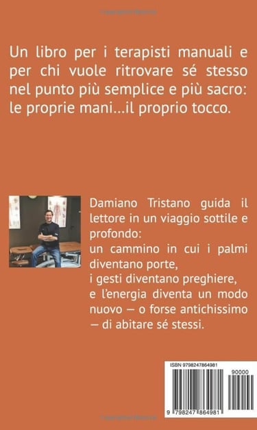 copertina libro "le mani come fonte di energia" retro