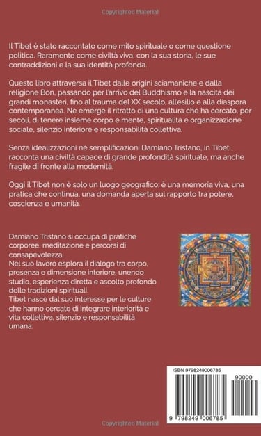 copertina libro "tibet" retro