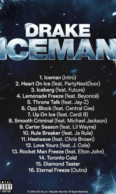 tracklist iceman drake