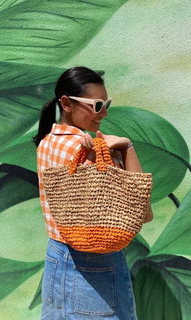 tutoriales tejer crochet bolsos capazos
