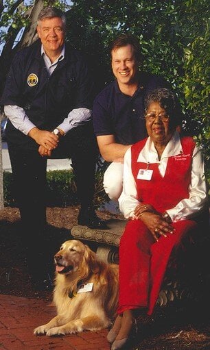 Photo of the first Tender Paws Animal Therapy Team.