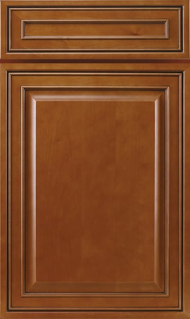 Mocha maple glazed kitchen cabinet
