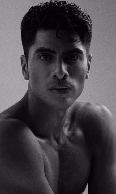 Dany Peña black and-white portrait