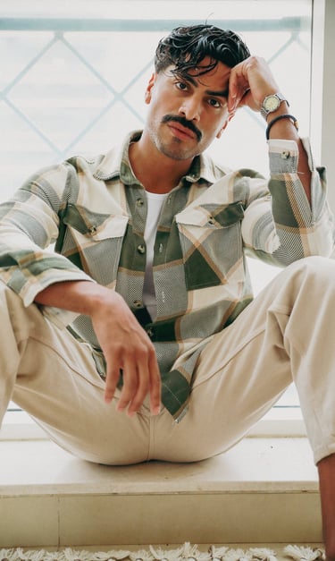 ⁠Dany Peña  and green lifestyle look in Dubai