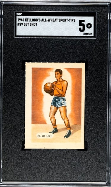Vintage Kellogg's Basketball Card