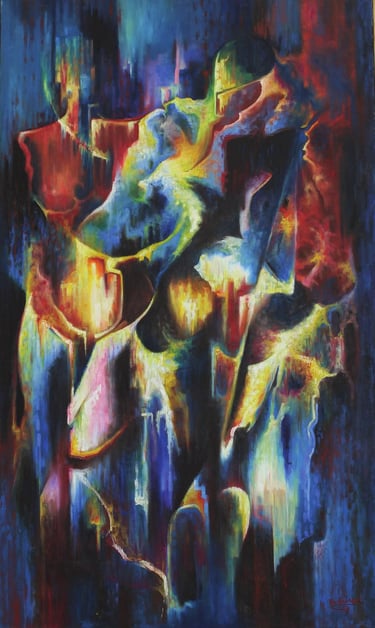 The dancers, 2005 Oil on Canvas, 30 W x 50 H x 1.2 D in