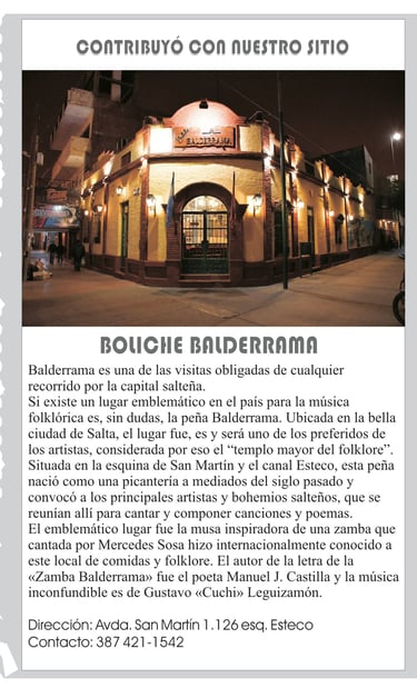 Imágen: Boliche Balderrama