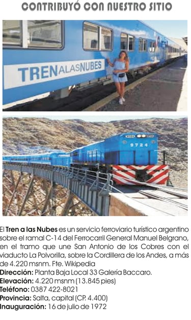 Imagen: Tren a Las Nubes 