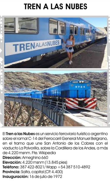 Imagen: Tren a Las Nubes
