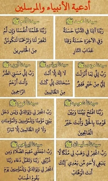 Dua ul anbia at islamic page zahanatonline.com