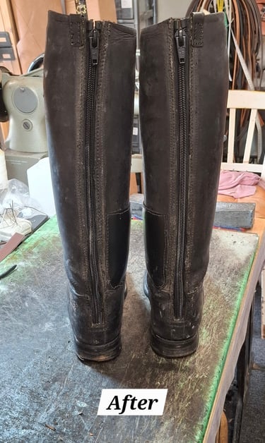 new zips in riding boots