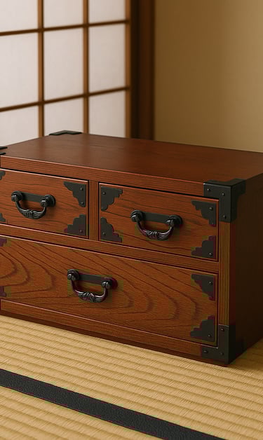 Handgefertigte japanische Kommode – authentisches Handwerk von Kasumiya