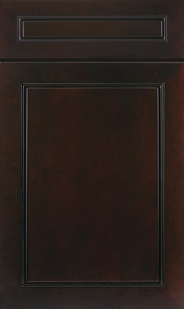 Espresso maple kitchen cabinet