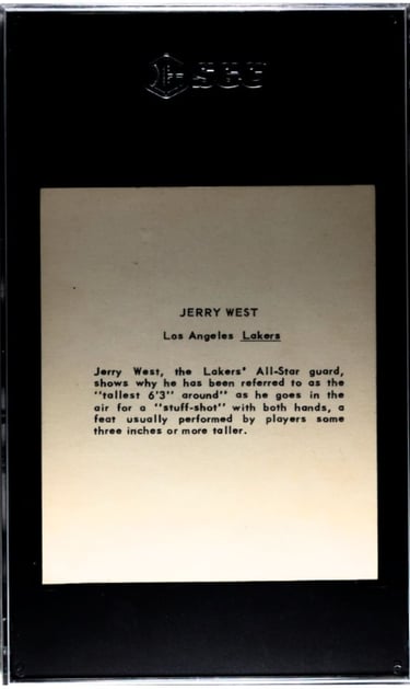 Vintage Rare Kahn's Wieners Jerry West basketball Card