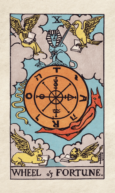 Wheel of Fortune: Signifies cycles, destiny, and unexpected turns.