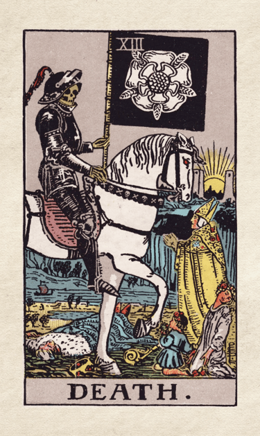 Death: Represents transformation, endings, and new beginnings.