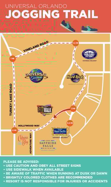 Universal Orlando Running Trail
