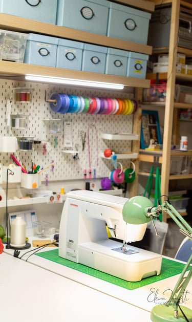 artisan workshop of handmade children's accessories