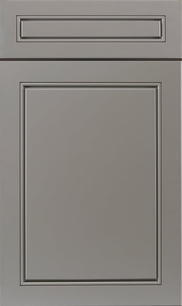 Greige maple kitchen cabinet