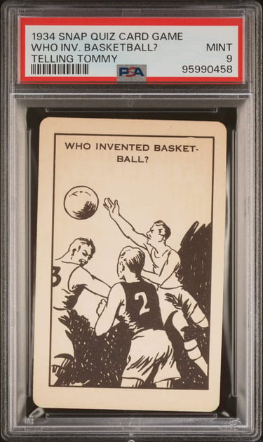 Whitman Snap Rare James Naismith Rookie Card