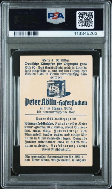 1936 Rare German European Hitler Olympics card