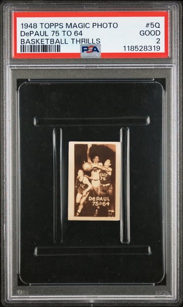 1948 Topps Magic Photo George Mikan #5Q DePaul Basketball Card Rookie