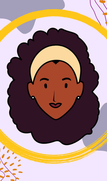 a graphic of a woman