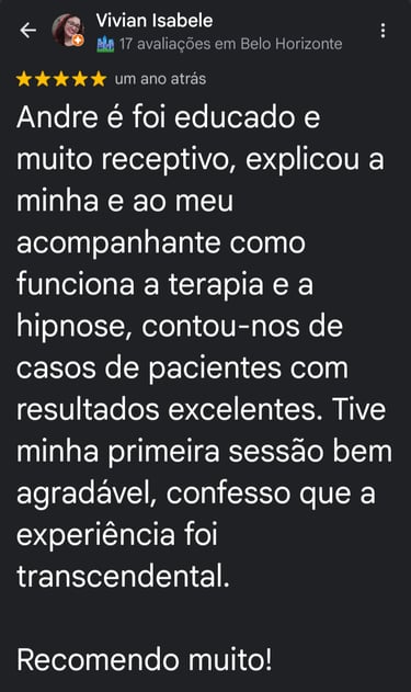 Depoimento positivo.