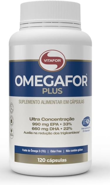 Omegafor Plus Vitafor com selo IFOS: custo-benefício e pureza - Vida Performance.