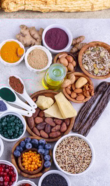 Nourriture saines, type ayurvédique