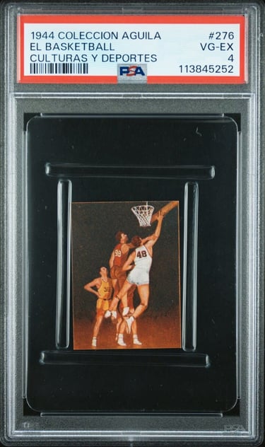 1940s rare Uruguay basketball card