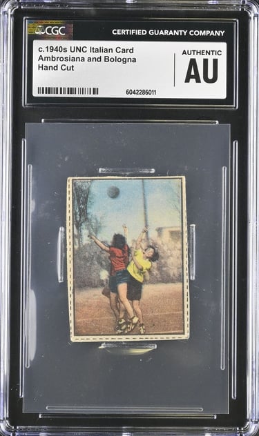 Women's Italian Basketball Vintage Figurina