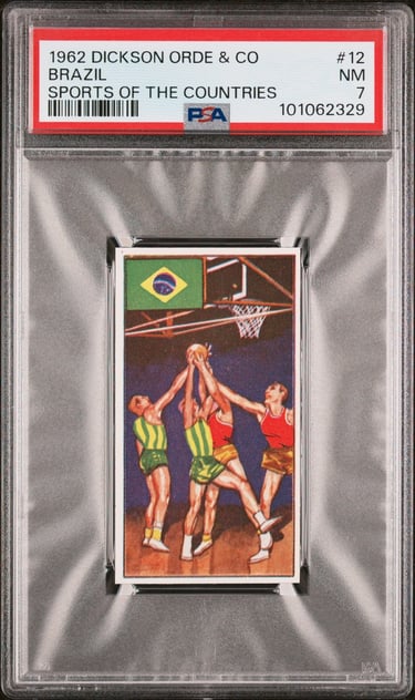 Brazilian Basketball Card PSA 7