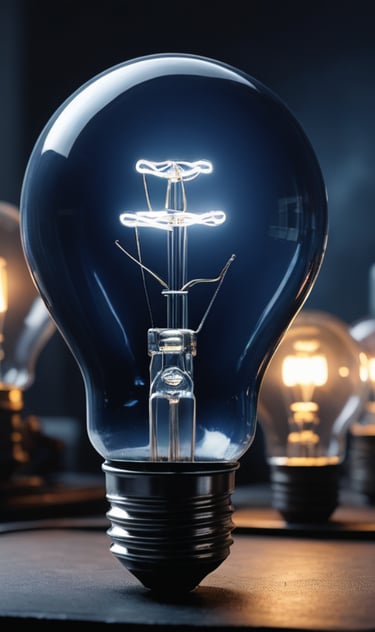 a light bulb in a light bulb