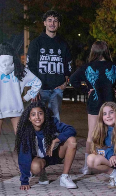 Confident kids in Teenwave outfits – fun, creative, Canadian brand for teens