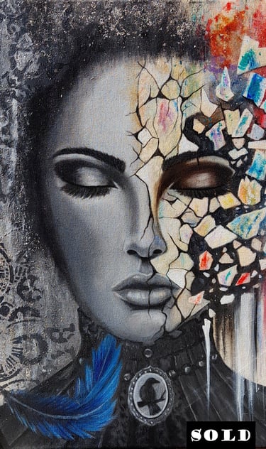 Fractured - Acrylic On canvas - SOLD