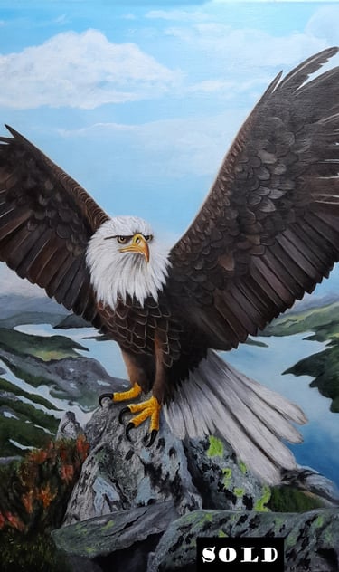 KIng Of The Skies - Acrylic on canvas - SOLD