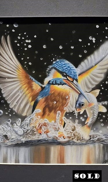 Kingfisher - Soft Pastel - SOLD